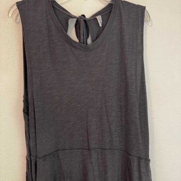 Intimately Free People Women's Sz S Boho Homebody Romper Jumpsuit Vintage Gray￼ - Picture 6 of 13